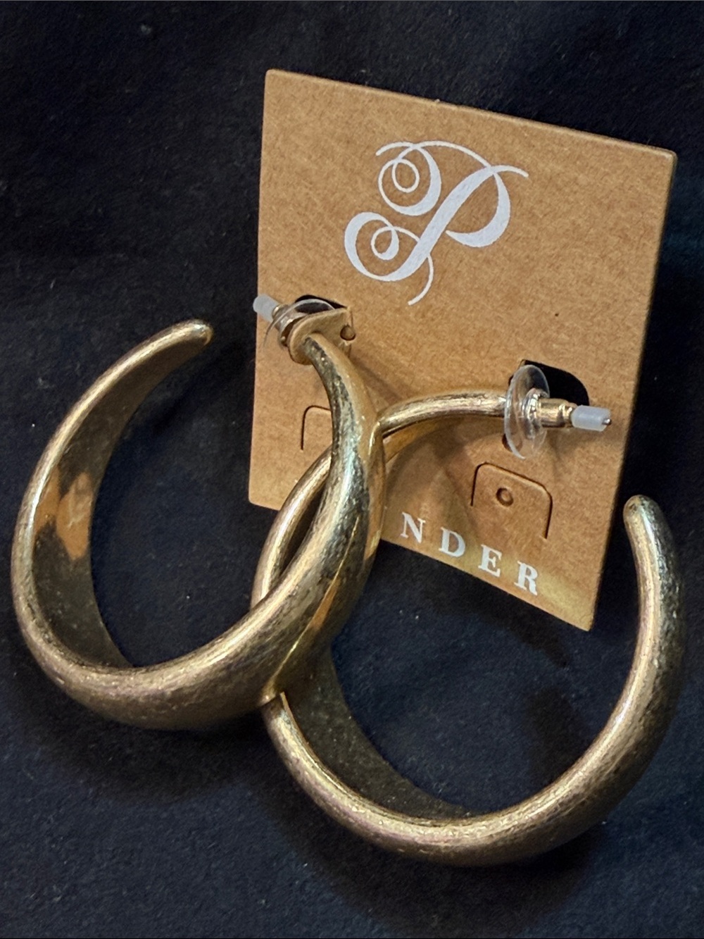Plunder Libby Earrings Chunky Gold Hoop Earrings